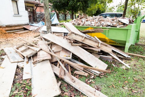 Site clearance team working in Kentish Town