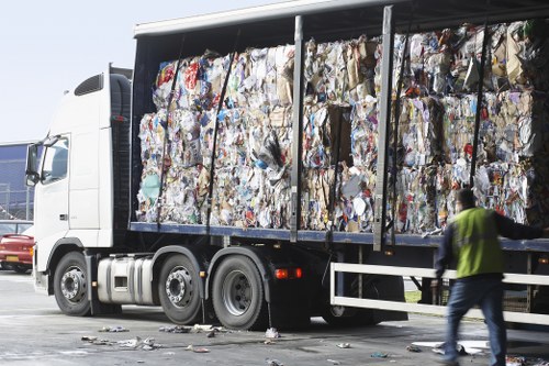 Recycling construction materials at a Kentish Town project